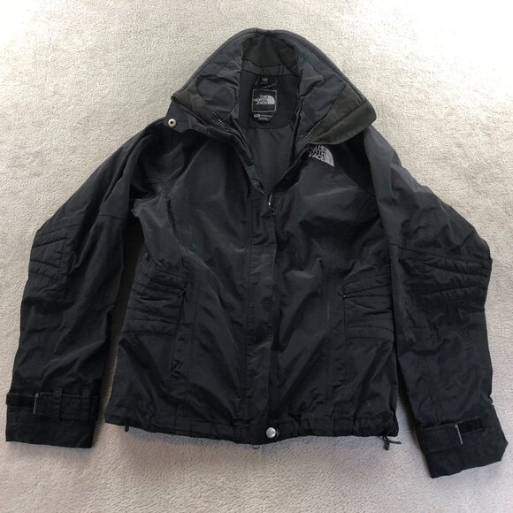 The North Face Womens Windbreaker Jacket Small Black Hooded Outdoors Utility - Picture 15 of 16